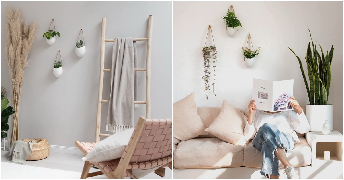 Maceteros colgantes para decorar tu hogar
