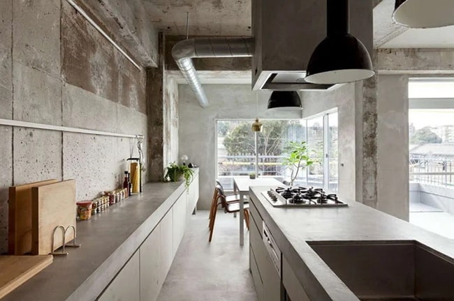Cocina estilo industrial