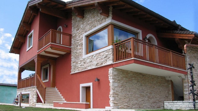 Revestimiento exterior con piedra ecológica