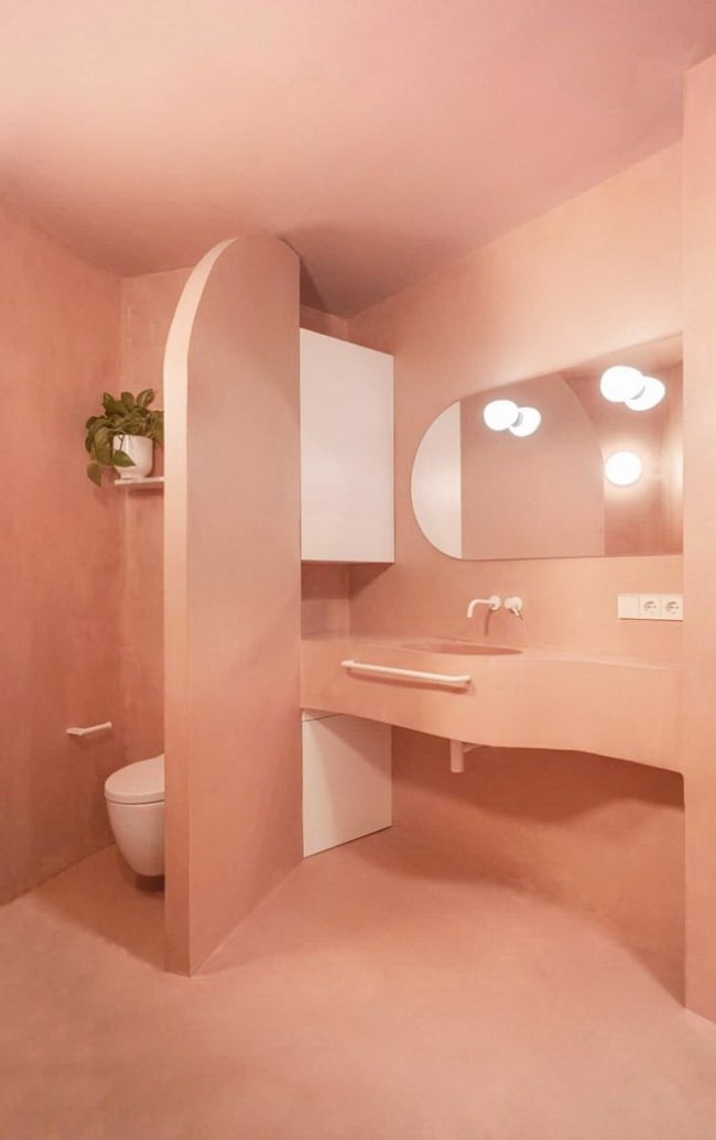 Baño monocromático
