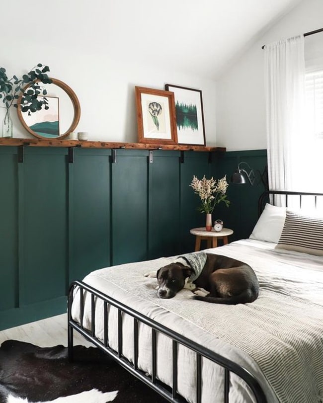 Decoración en color verde