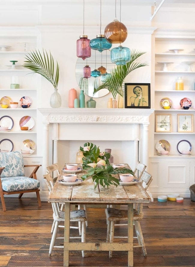 Plantas en el comedor