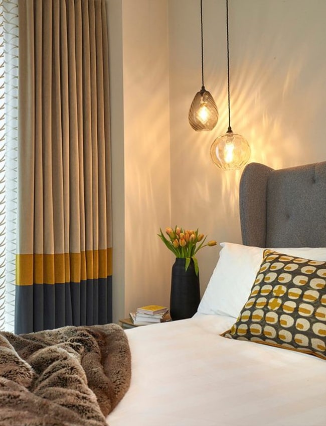 Cortinas con faldones decorativos
