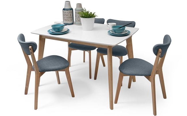 Mesa de comedor estilo nórdico