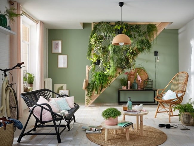 Jardines verticales para separar espacios sin obras
