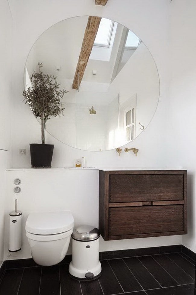 Espejos redondos para baño