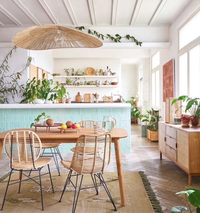 Salón comedor cálido