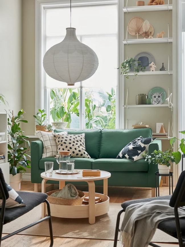 Salón con muchas plantas