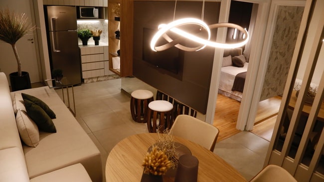 Iluminación para salones modernos