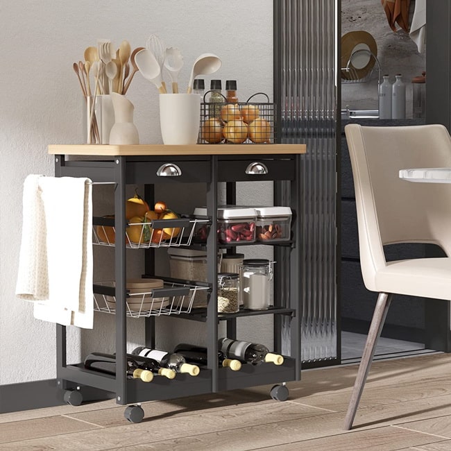 Carritos de cocina con ruedas