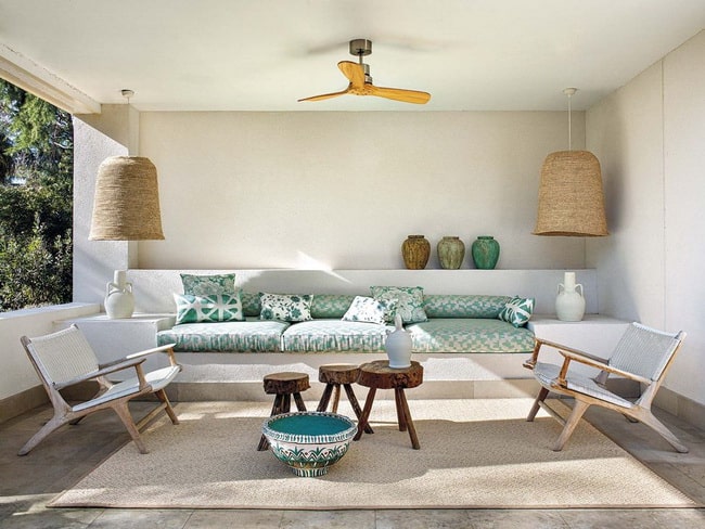 Decoración con fibras naturales