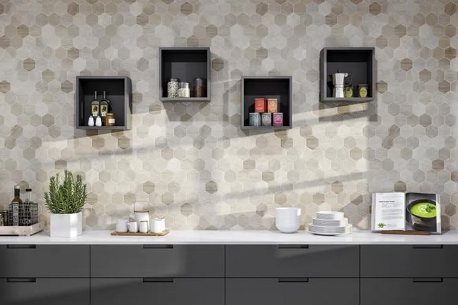 Azulejos cocina hexagonales
