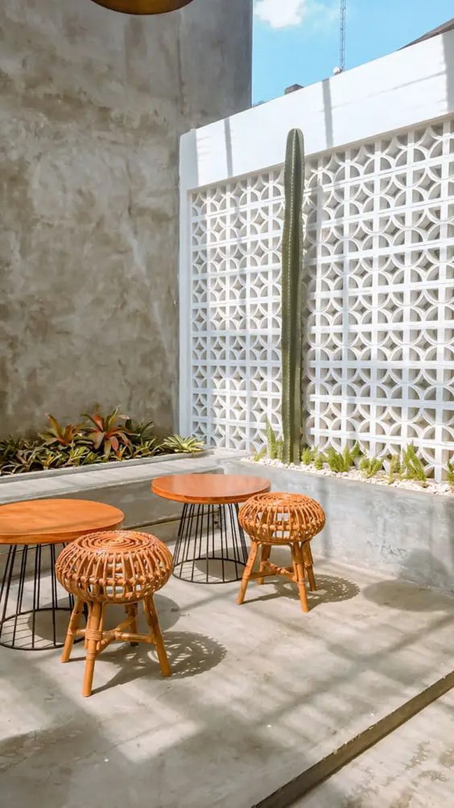 Patios con separaciones