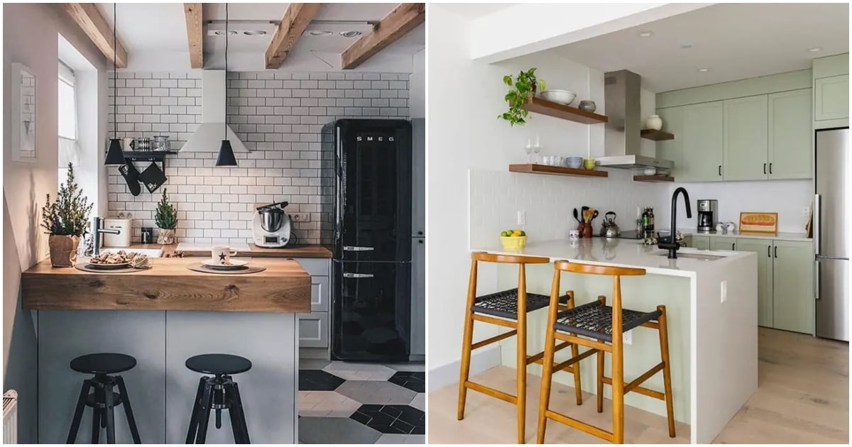 Cocinas con península: ventajas y desventajas