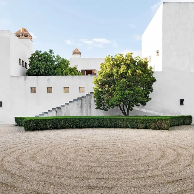 Jardín zen exterior