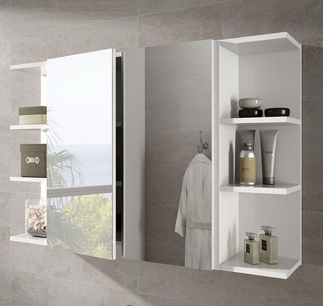 Espejos para baño con almacenaje