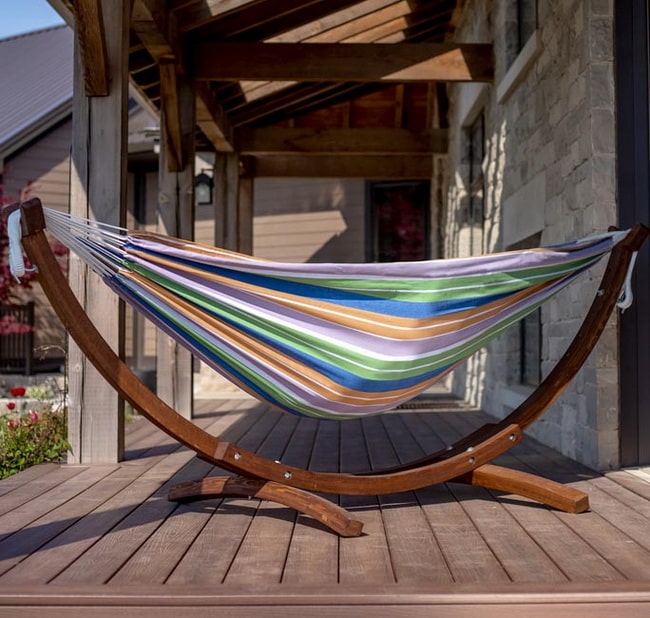 Hamaca colgante de tela