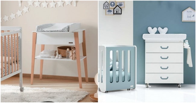 Muebles cambiadores para bebé