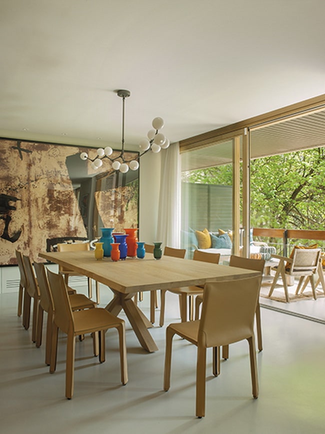 Comedor abierto a la terraza