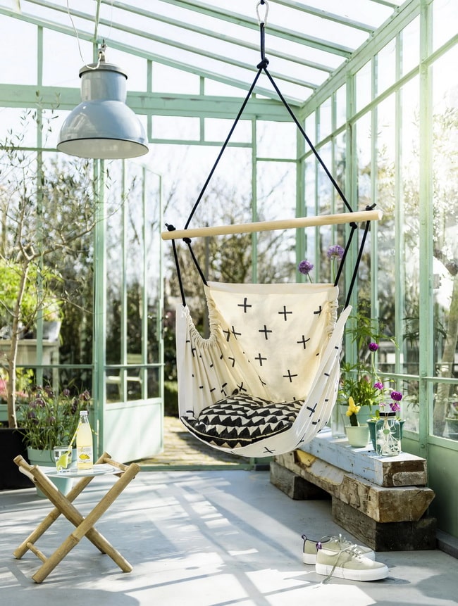 Silla colgante de interior