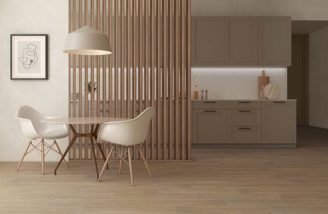 Suelo porcelánico imitación madera