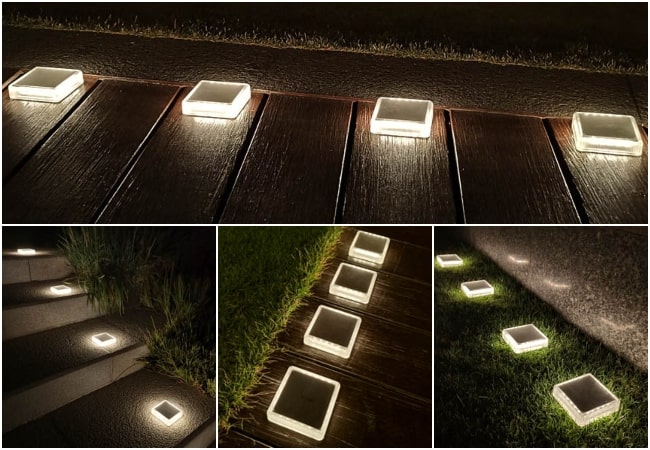 Luces solares para suelo