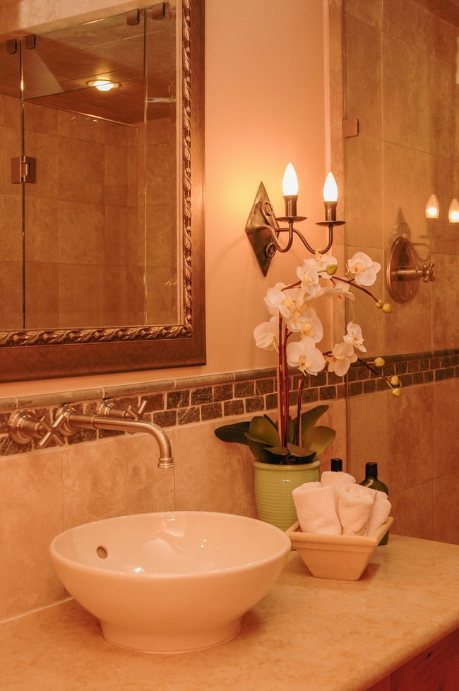 Orquídeas en baños