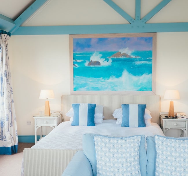 Dormitorio en azul