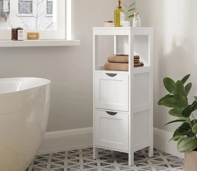 Armario rinconero para baño