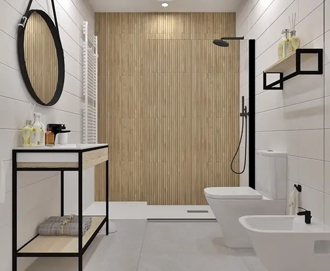 Decoración de baños modernos con ducha