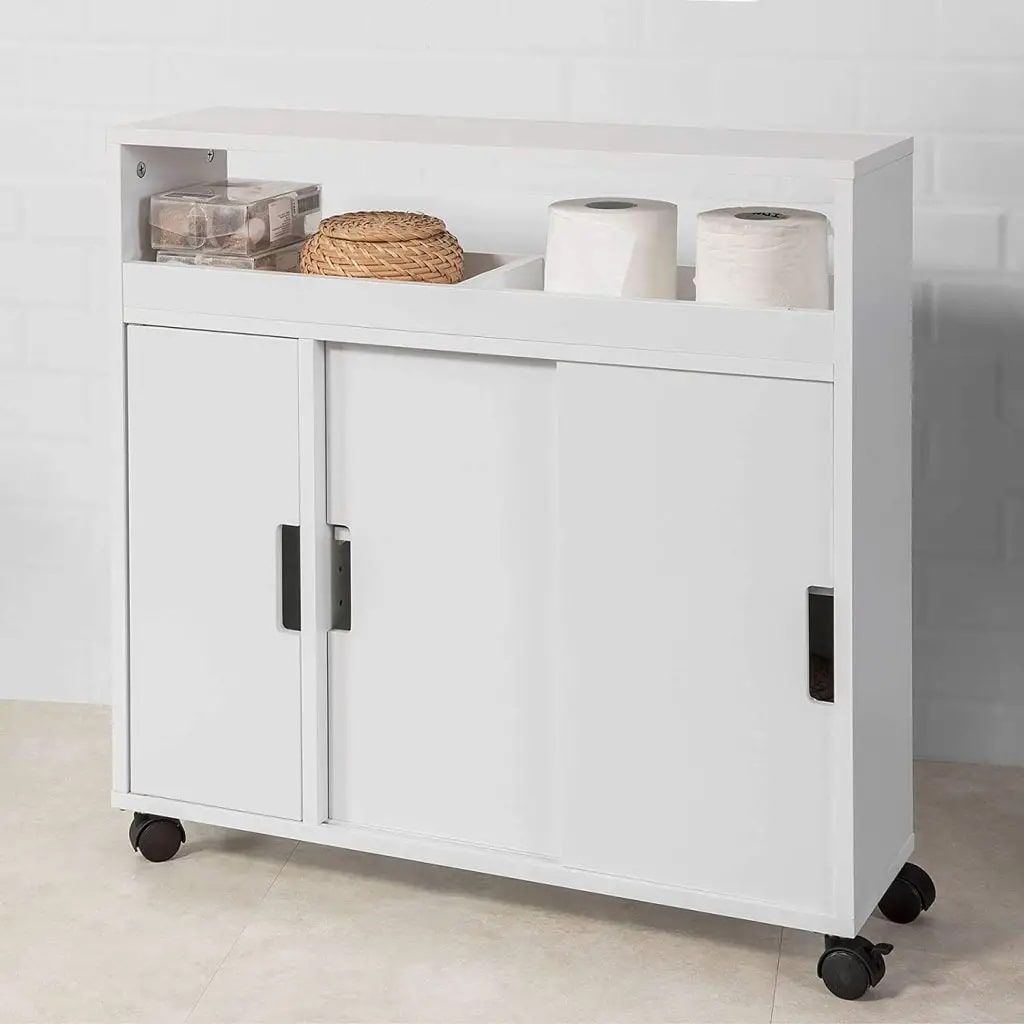 Carro multiusos con rueda para baño