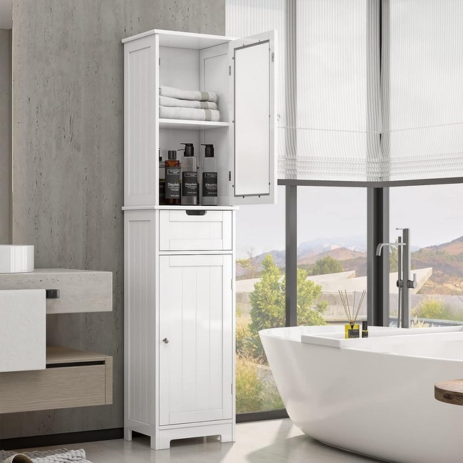 Columna de baño para aprovechar el espacio vertical