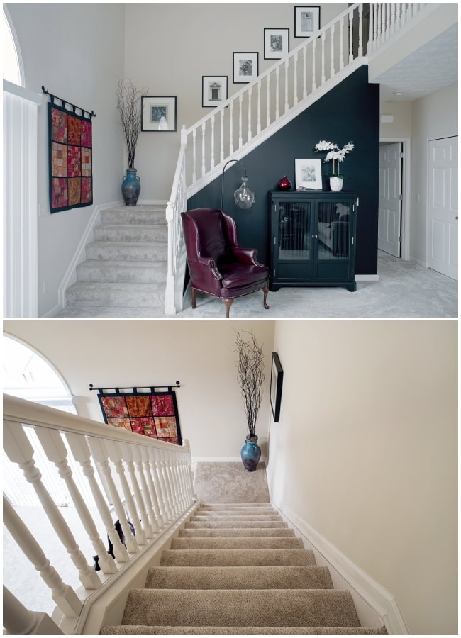 Un jarrón para decorar las escaleras