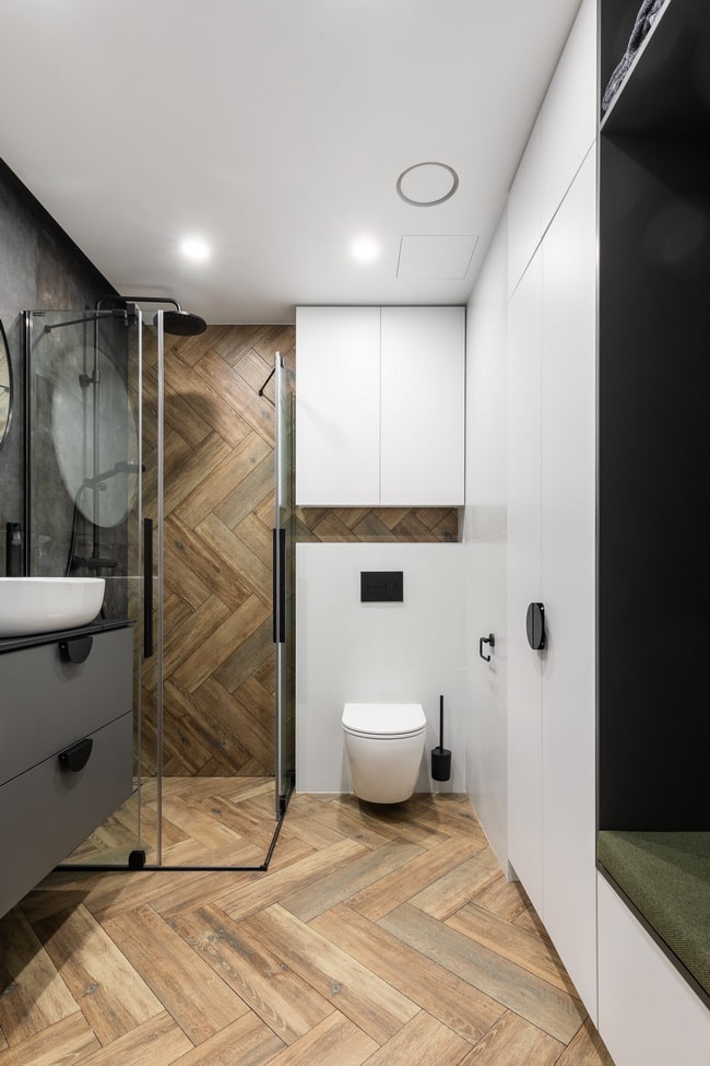 Madera en baños