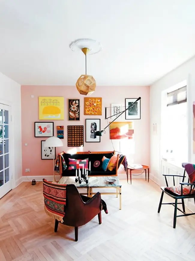 Cómo pintar un salón en dos colores