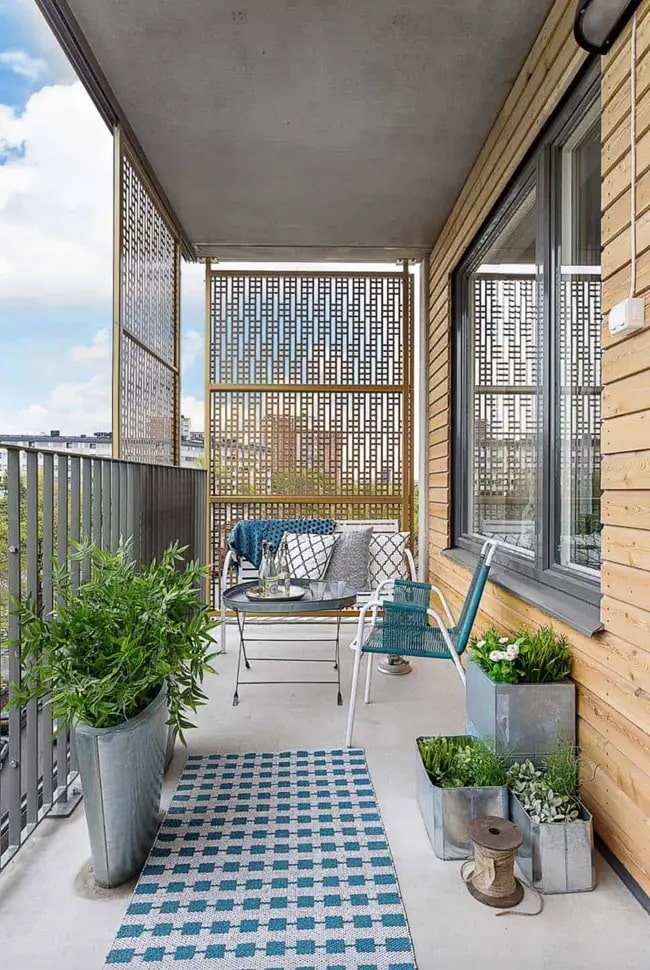 Celosías de obra para balcones