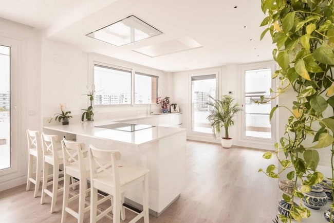 Cocina con península
