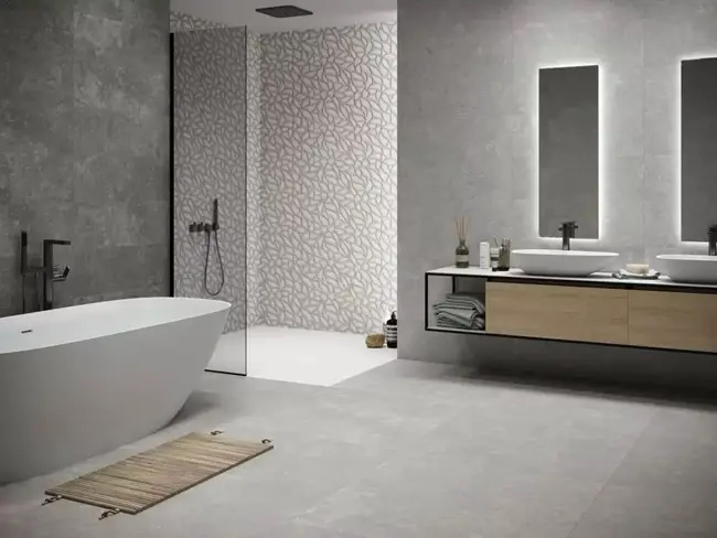Azulejos con relieve para duchas