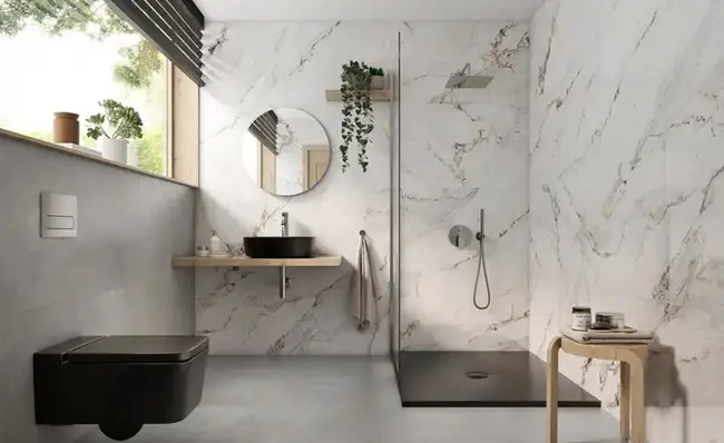 Cómo combinar azulejos en duchas