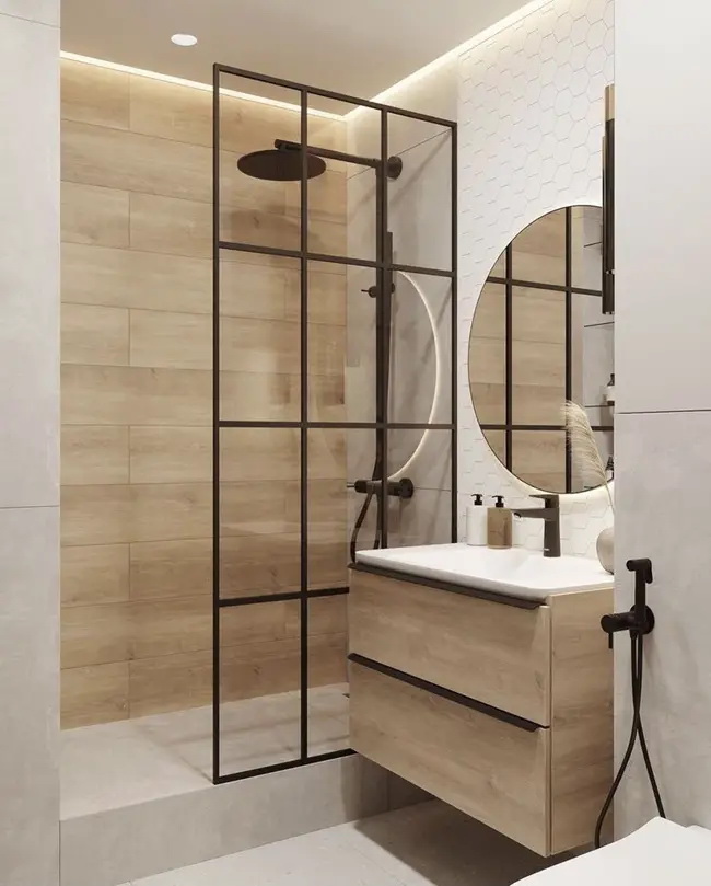 Cómo combinar azulejos en duchas
