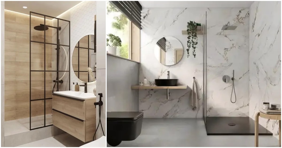 Cómo combinar azulejos en duchas