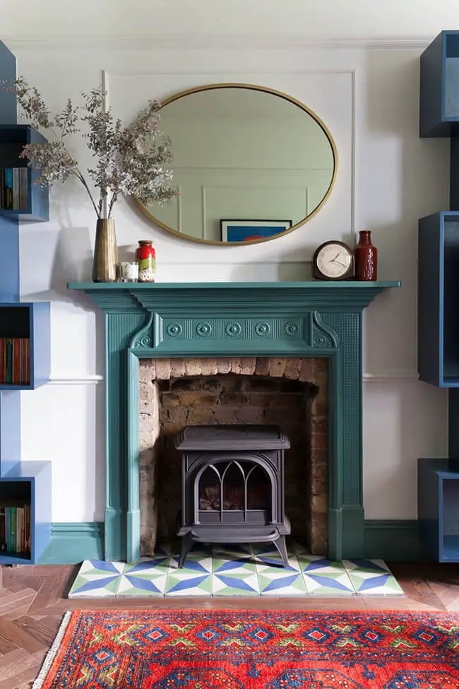 Ideas para decorar la pared de la chimenea