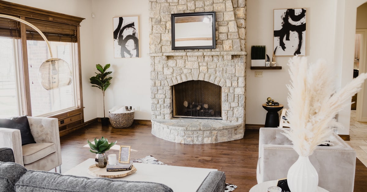 Ideas para decorar la pared de la chimenea