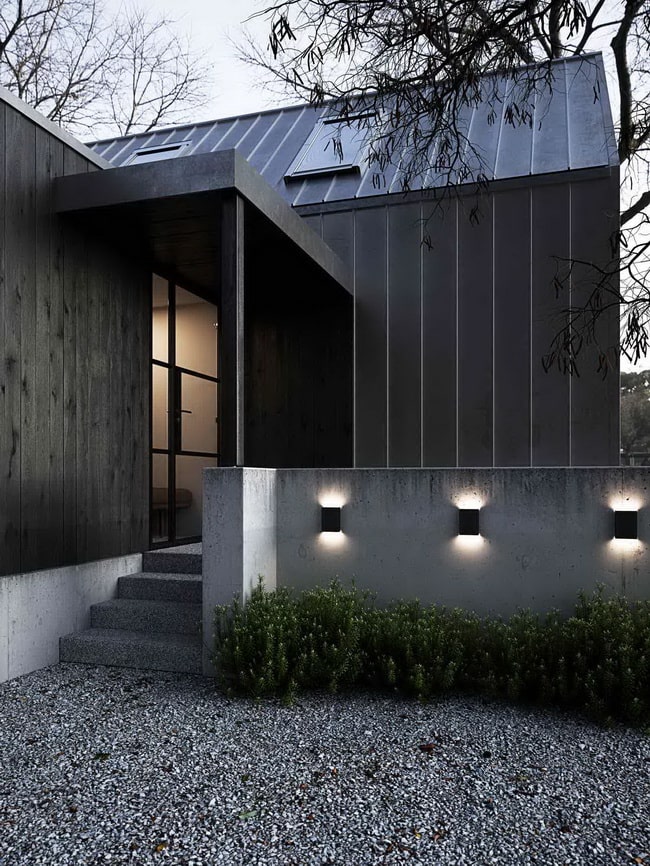 Iluminación de paredes de patios y terrazas