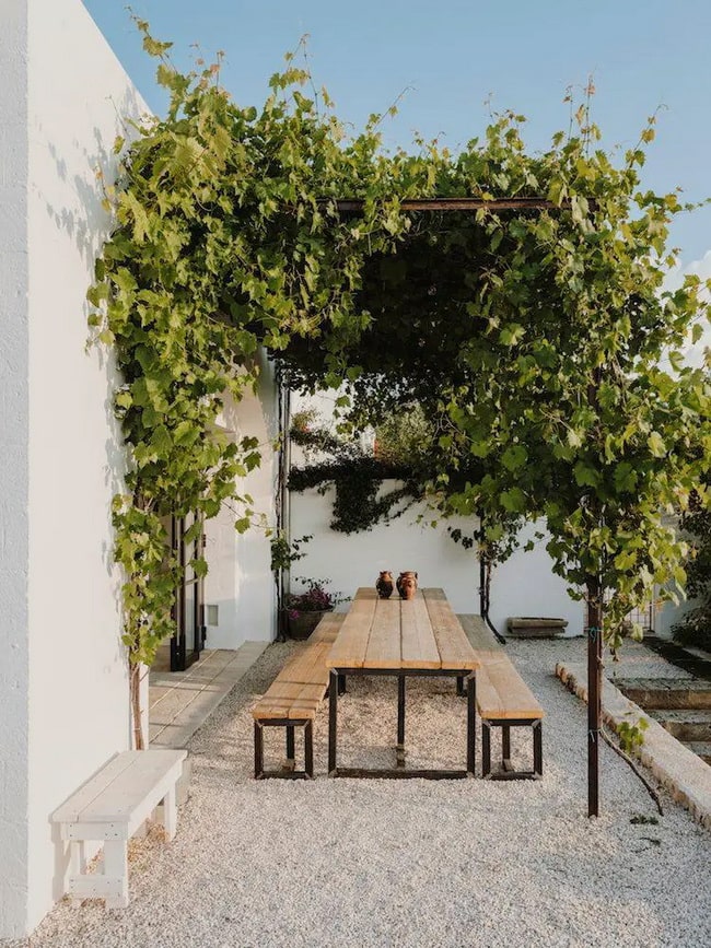 Pérgolas en jardine smediterráneos