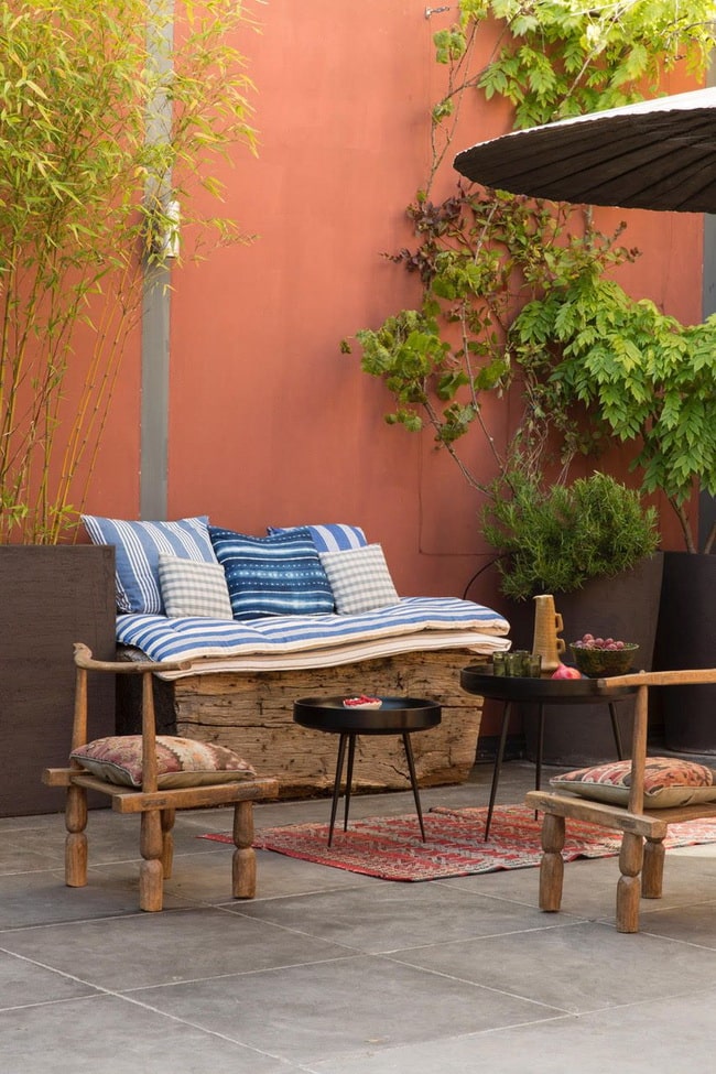 Muros exteriores pintados