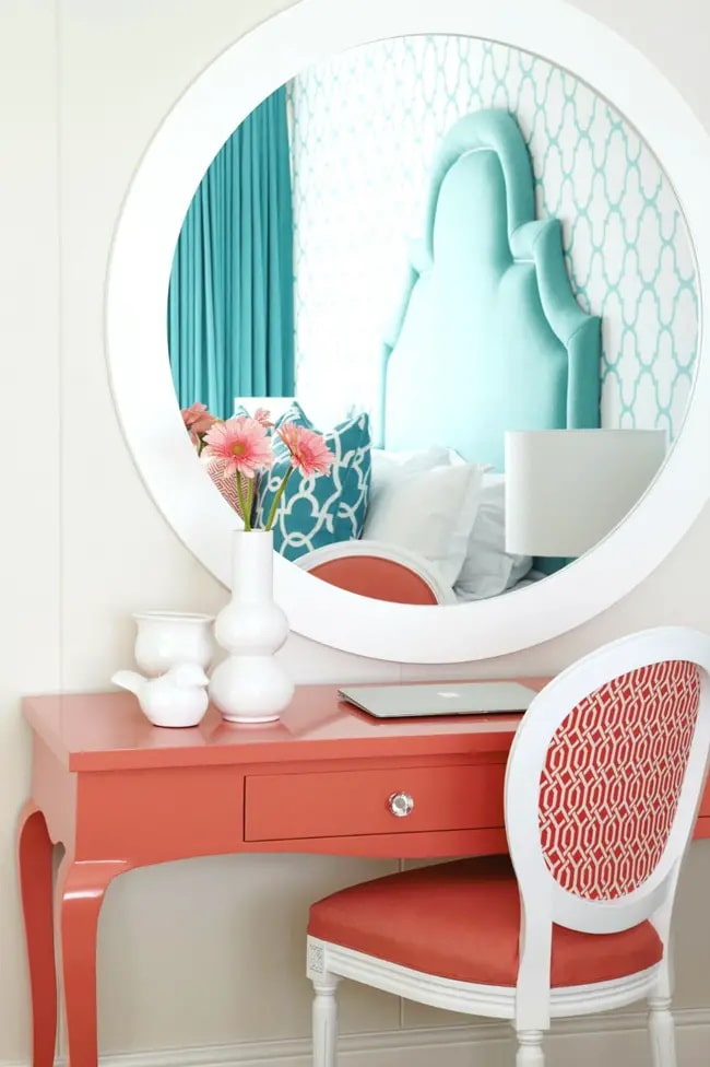 Qué colores combinan con coral Colores que combinan con coral en decoración