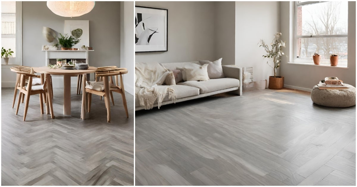 Cómo combinar parquet gris y muebles