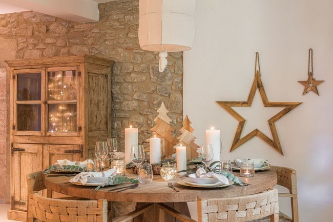 Decoración de Navidad estilo natural