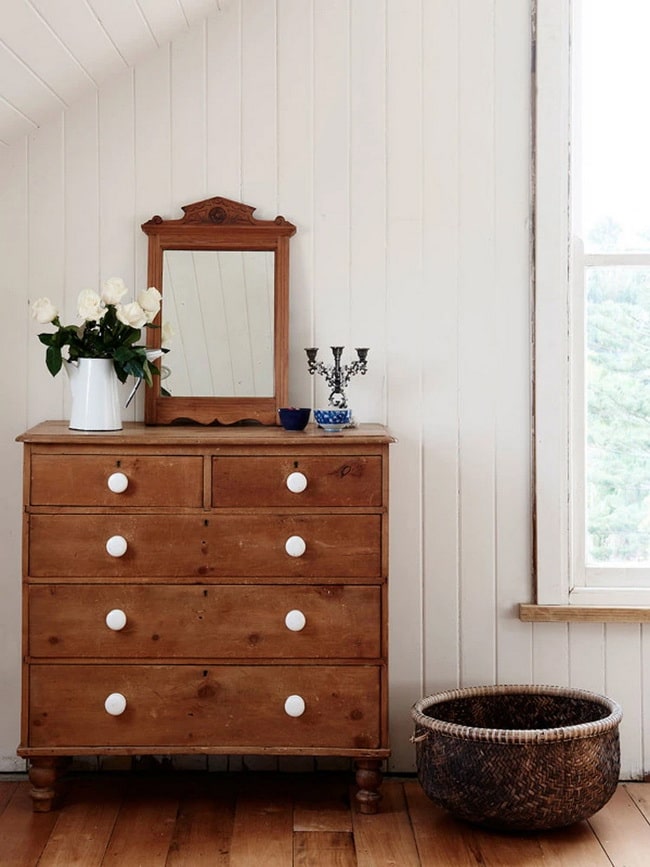Estilo Cottagecore Mueble de madera natural